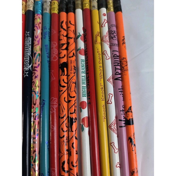 LOT of 41 Vintage 90s PENCILS Ad TMNT Cartoon Disney Holidays UNSHARPENED New - Picture 5 of 8